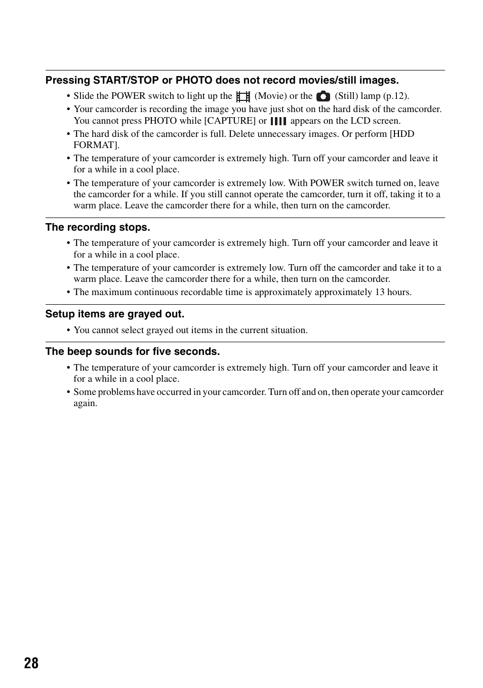 Sony DCR-SR80 User Manual | Page 28 / 35