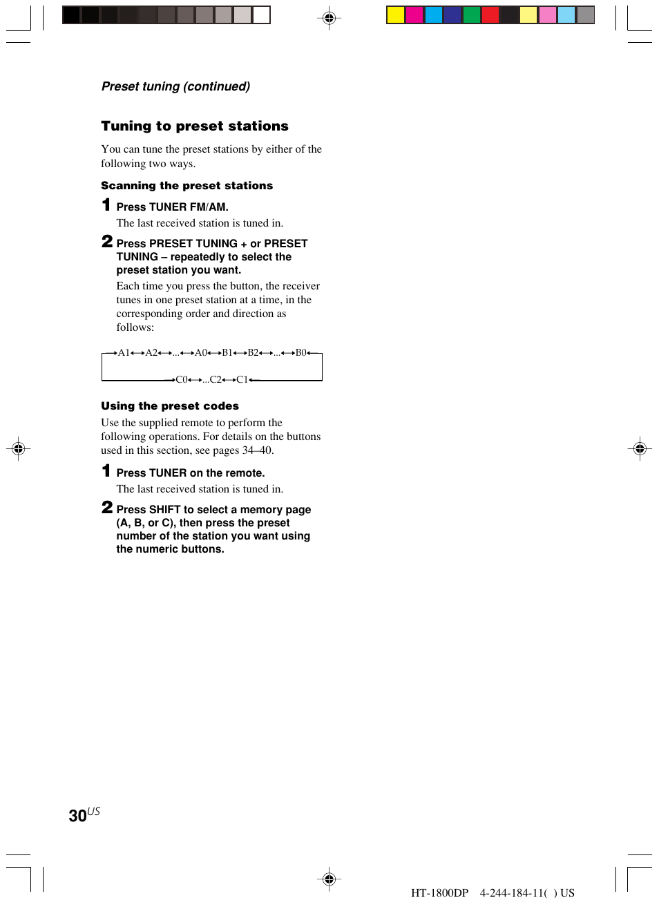 Sony HT-1800DP User Manual | Page 30 / 48