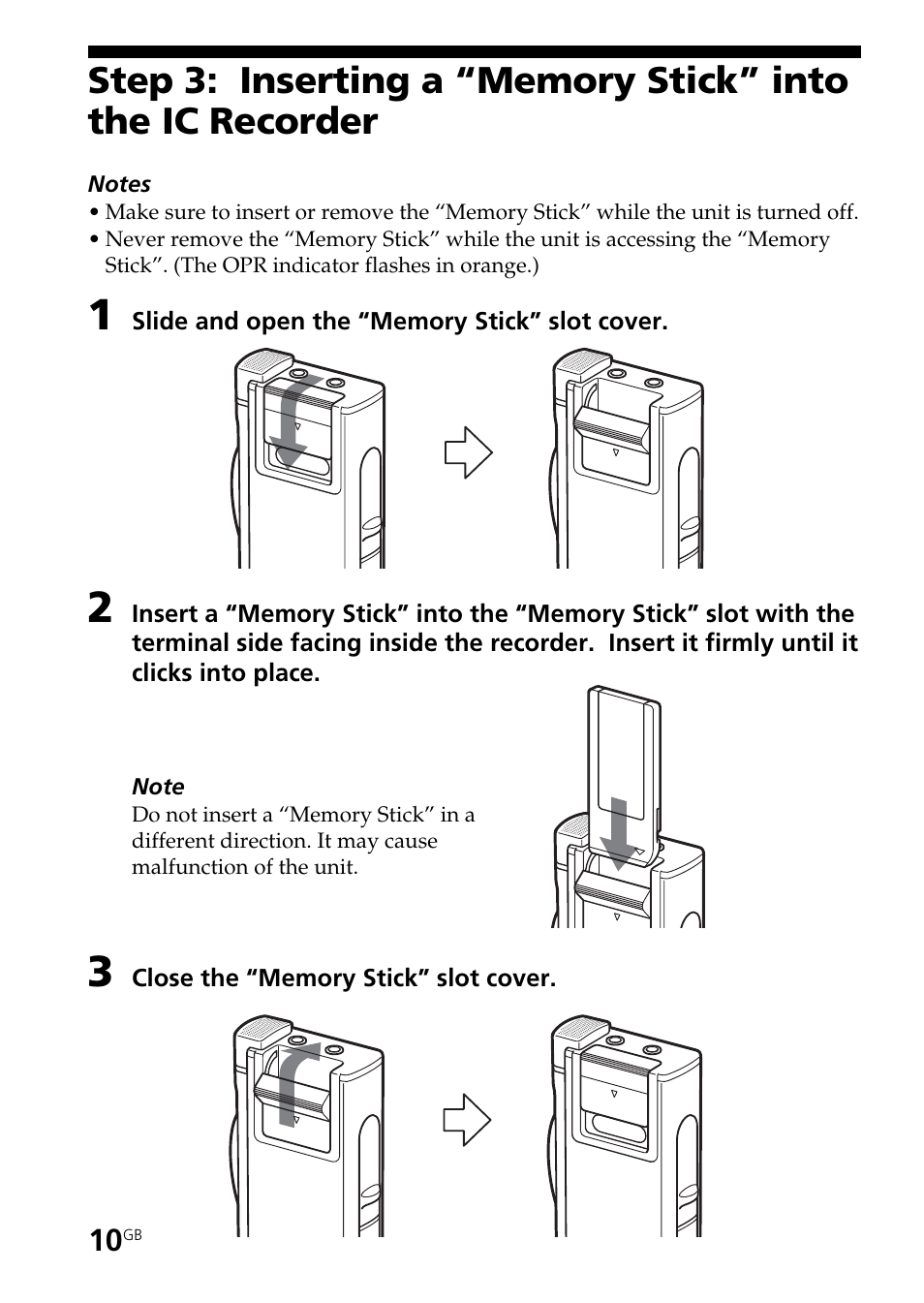 Sony ICD-BM1AVTP User Manual | Page 10 / 68