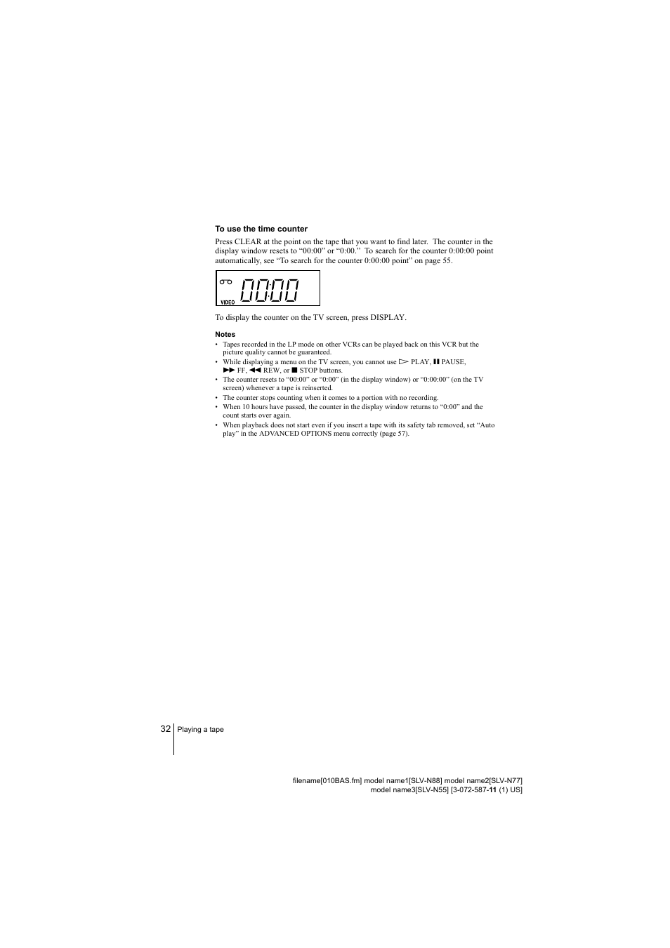 Ijijiju | Sony SLV-N88 User Manual | Page 32 / 72
