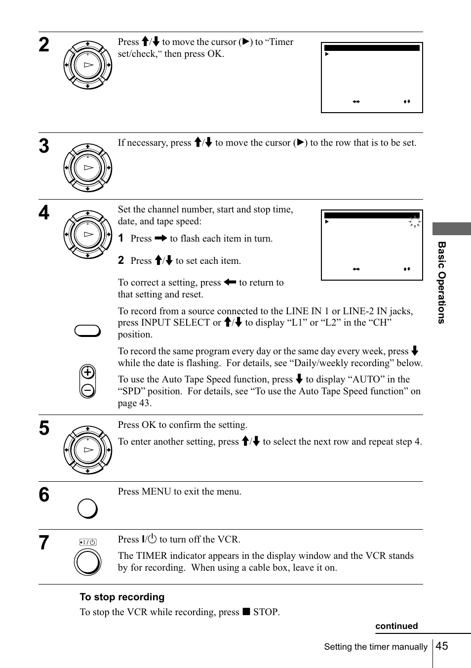 Sony SLV-N88 User Manual | Page 45 / 72