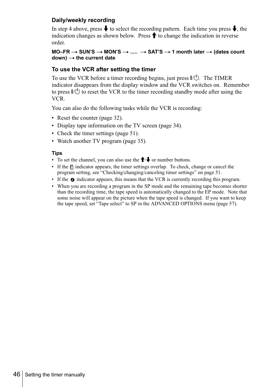 Sony SLV-N88 User Manual | Page 46 / 72