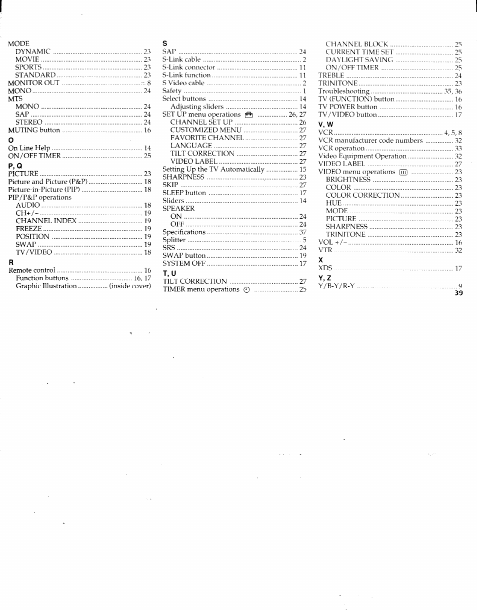Sony KV-32XBR48 User Manual | Page 41 / 41