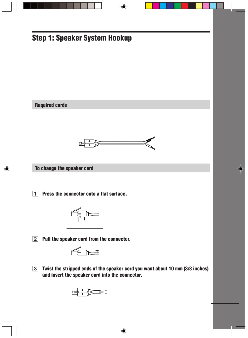 Step 1: speaker system hookup | Sony HT-C800DP User Manual | Page 19 / 84