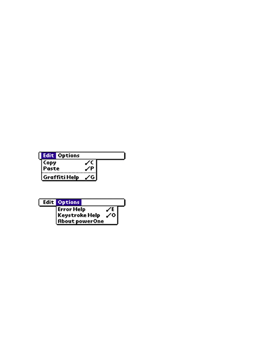 Menus | Sony PEG-N610C User Manual | Page 14 / 29