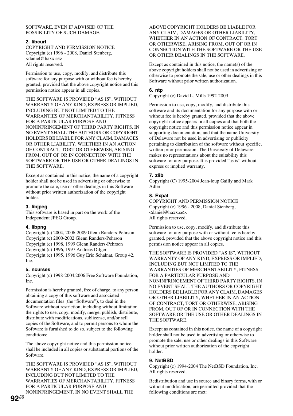 Sony NAS-SV20i User Manual | Page 92 / 95