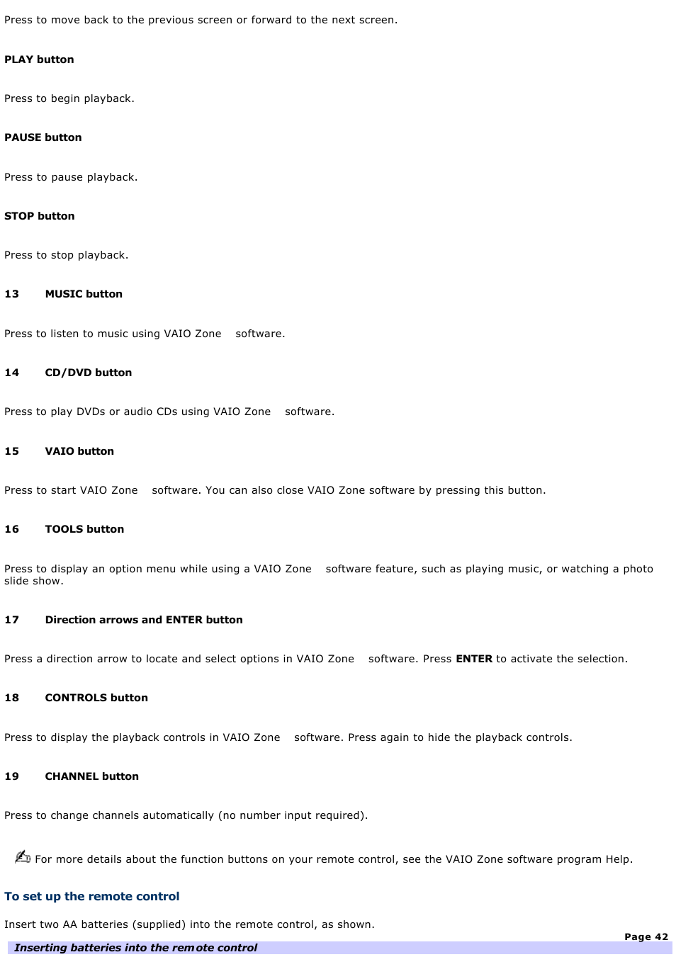 Sony VGC-V520G User Manual | Page 42 / 157