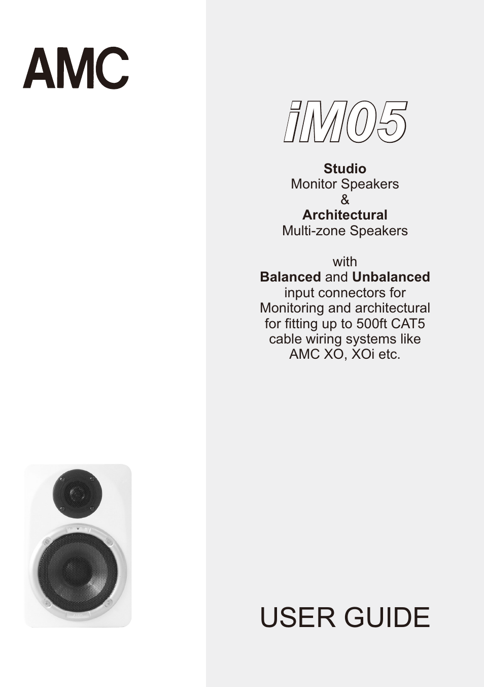 AMC iM05 User Manual | 12 pages