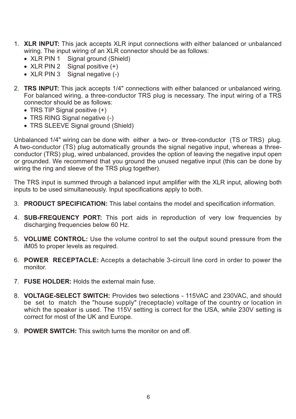 AMC iM05 User Manual | Page 7 / 12