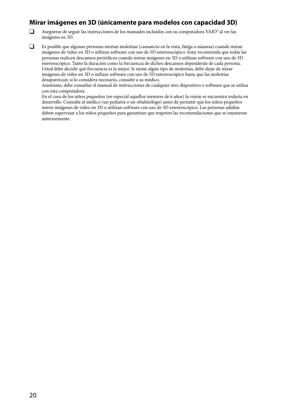 Sony VPCL237FX User Manual | Page 20 / 24
