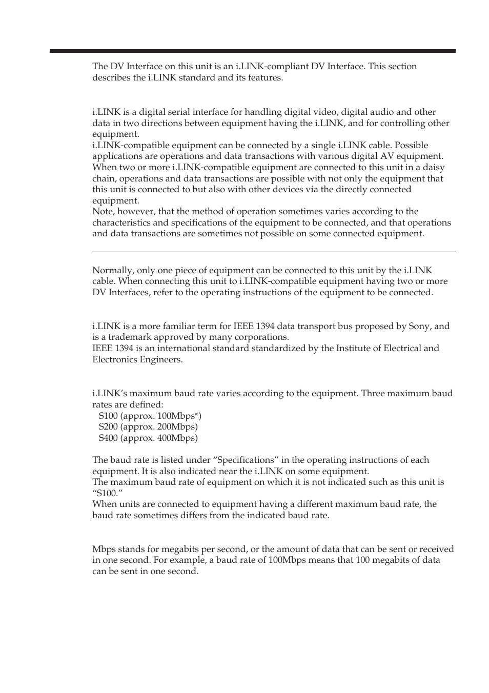About i.link | Sony DCR-TRV38 User Manual | Page 194 / 212