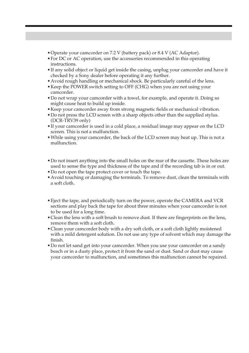 Sony DCR-TRV38 User Manual | Page 200 / 212