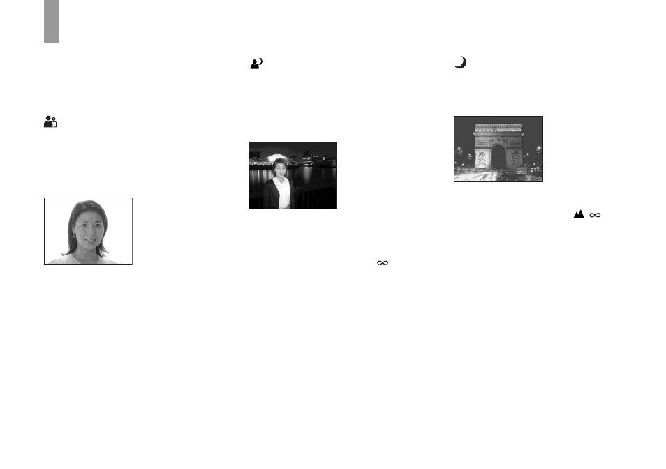 Shooting according to scene conditions, Scene selection | Sony DSC-U40 User Manual | Page 28 / 92