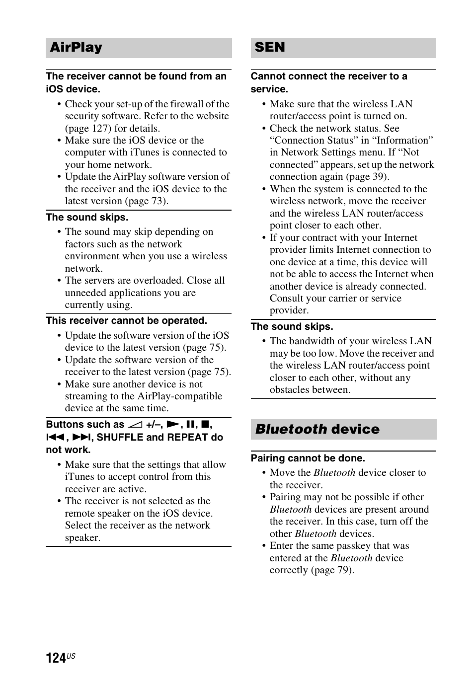 Airplay sen bluetooth device | Sony STR-DN1040 User Manual | Page 124 / 136