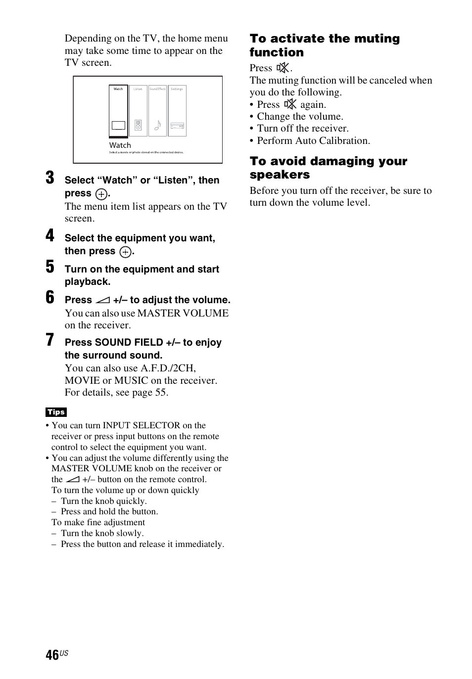 E 46 | Sony STR-DN1040 User Manual | Page 46 / 136
