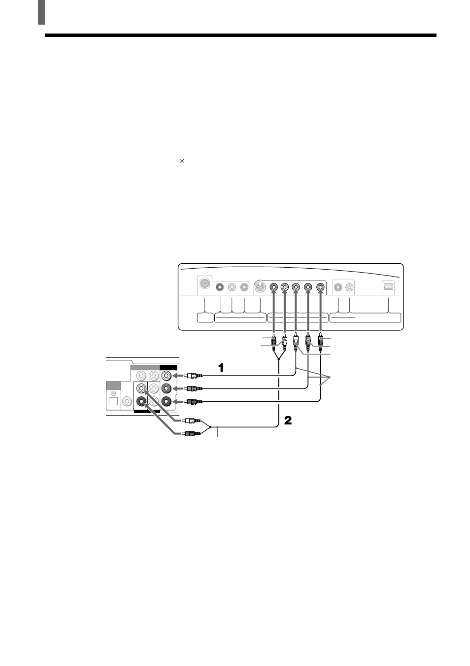 Connecting a digital satellite receiver, And p, Jacks to the y, p | Jacks on the tv. use the video 3 in connections, Installing and connecting the tv, Component video (y, p, The y, p | Sony KLV-23HR1 User Manual | Page 18 / 56