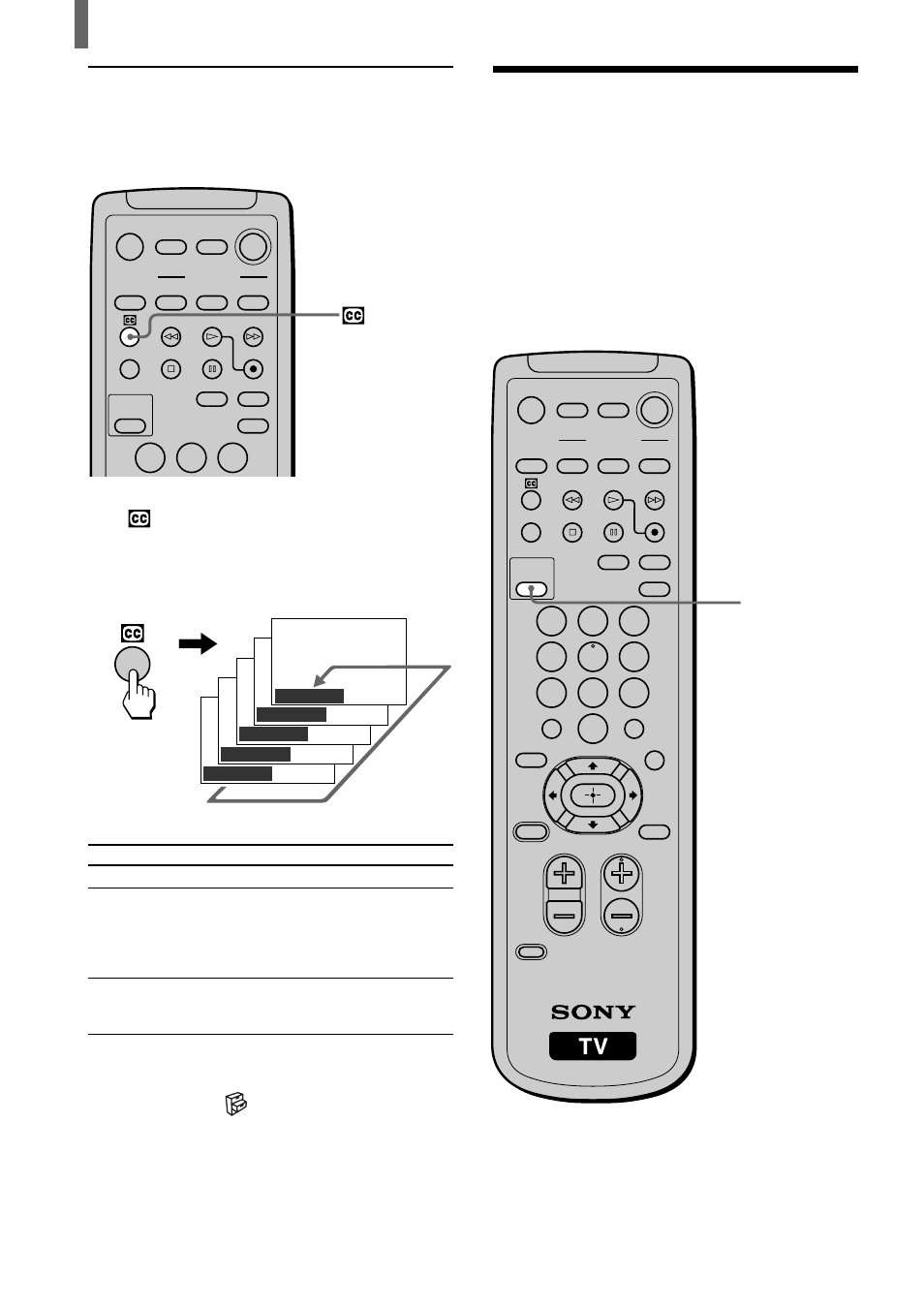 Watching with closed caption, Selecting the picture mode | Sony KLV-23HR1 User Manual | Page 24 / 56