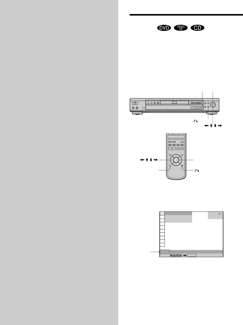 Using various functions with the control menu, Using the control menu display, Using the control menu display 24 | Sony DVP-S560D User Manual | Page 24 / 72