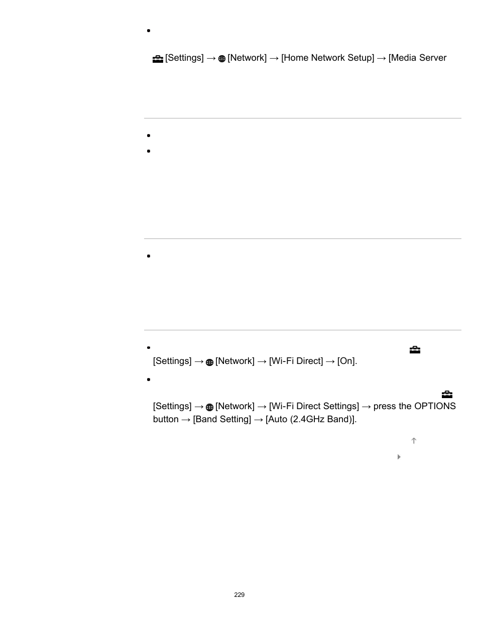 The tv cannot be found by a wi-fi direct device | Sony XBR-49X850B User Manual | Page 235 / 254