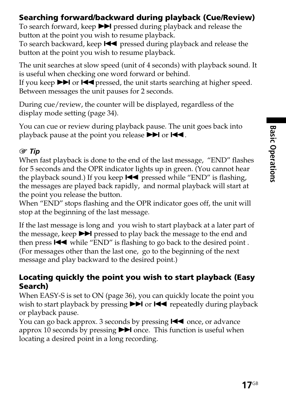 Sony ICD-B25 User Manual | Page 17 / 48