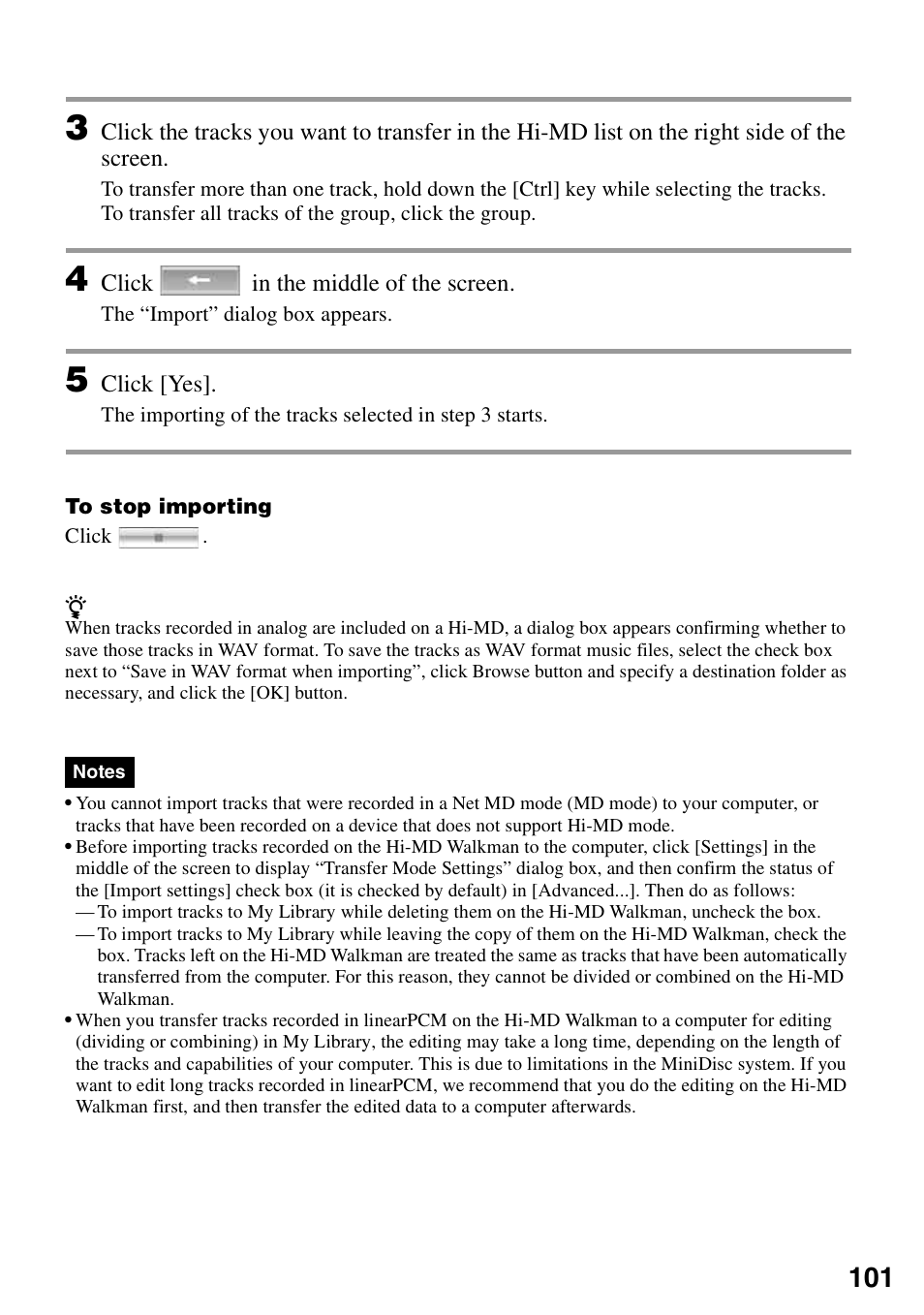 Sony MZ-M100 User Manual | Page 101 / 119