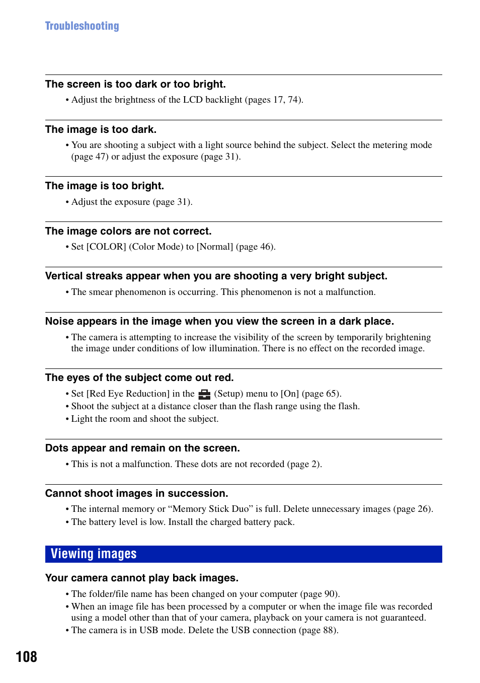 Viewing images | Sony DSC-N2 User Manual | Page 108 / 132