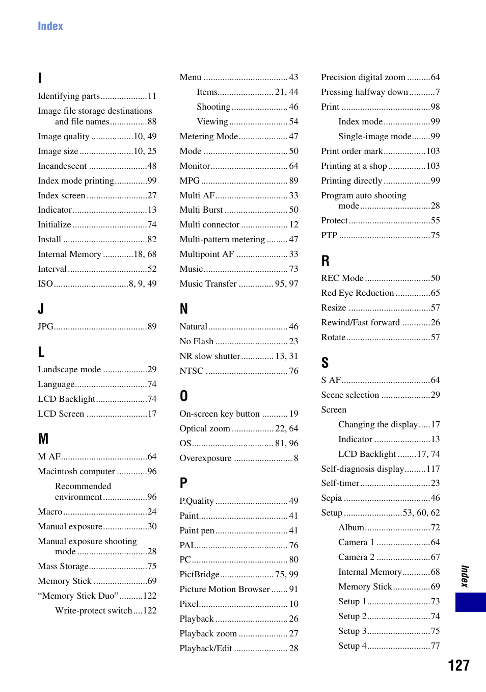 Sony DSC-N2 User Manual | Page 127 / 132