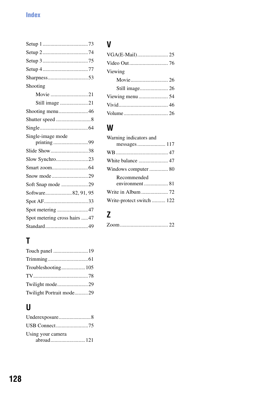 Sony DSC-N2 User Manual | Page 128 / 132