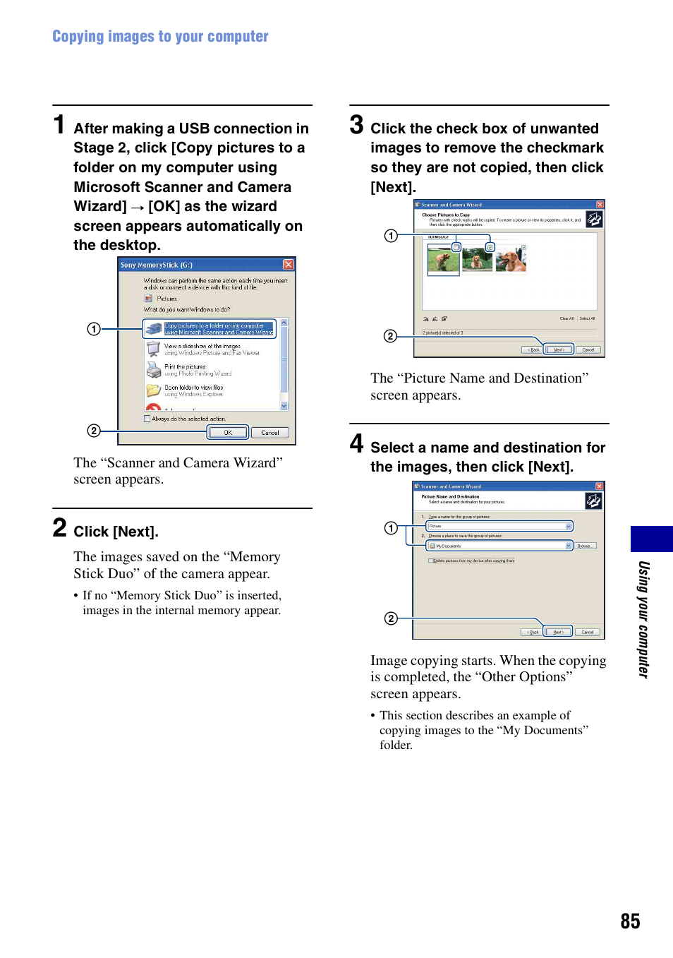 Sony DSC-N2 User Manual | Page 85 / 132