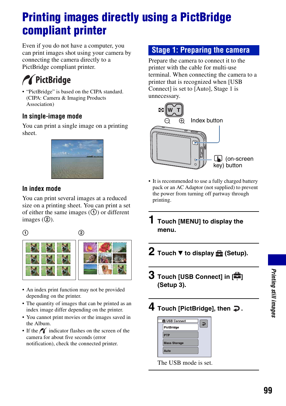 Stage 1: preparing the camera | Sony DSC-N2 User Manual | Page 99 / 132