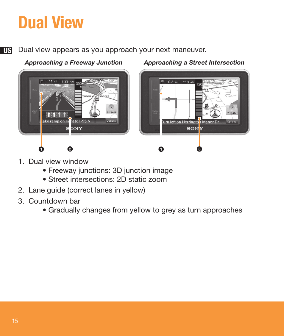 Dual view | Sony NV-U73T User Manual | Page 16 / 60