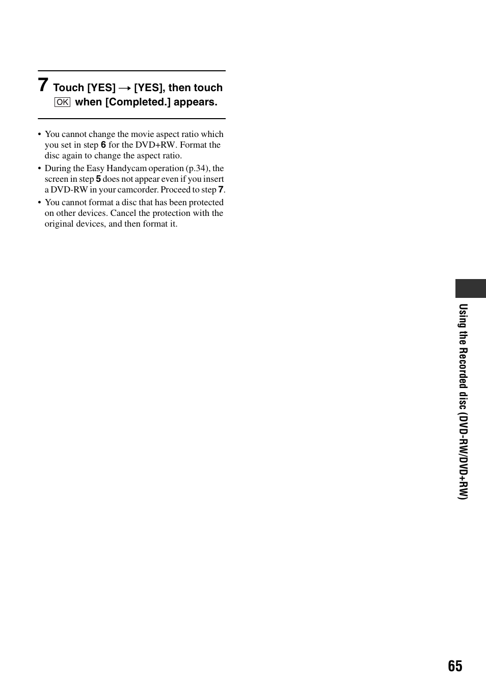 Step 7 | Sony DCR-DVD205 User Manual | Page 65 / 156