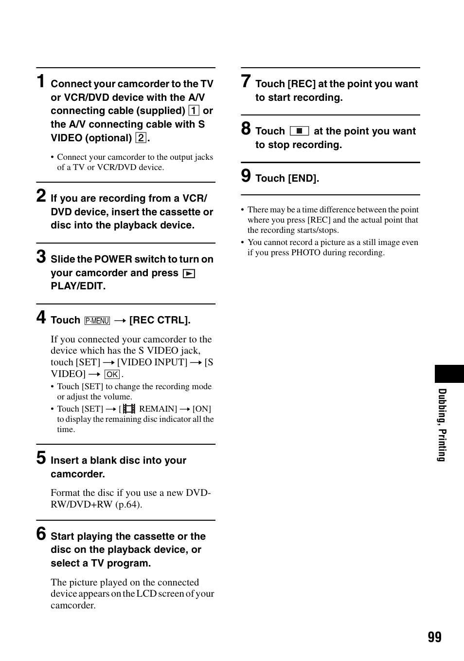 Sony DCR-DVD205 User Manual | Page 99 / 156