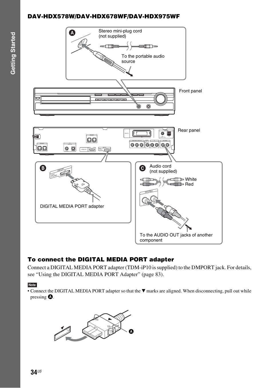 Sony HCD-HDX678WF User Manual | Page 34 / 128