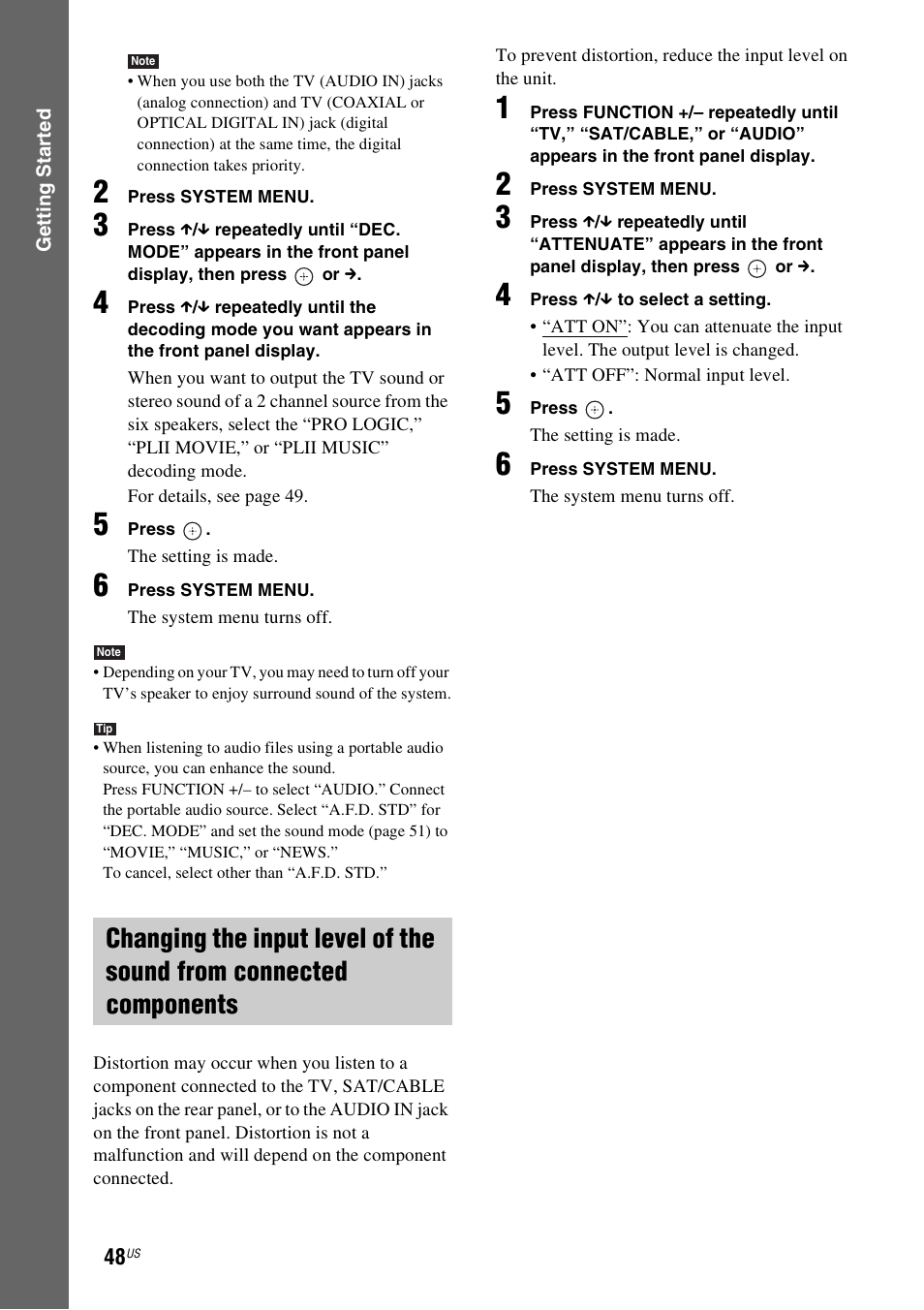 Sony HCD-HDX678WF User Manual | Page 48 / 128