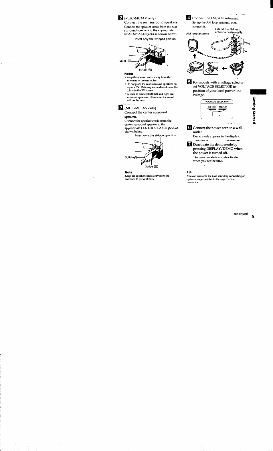 Sony MHC-MC1 User Manual | Page 5 / 56