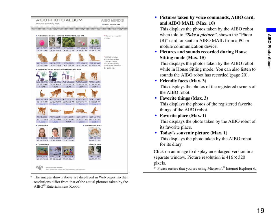 Sony ERS-7M3 User Manual | Page 19 / 63