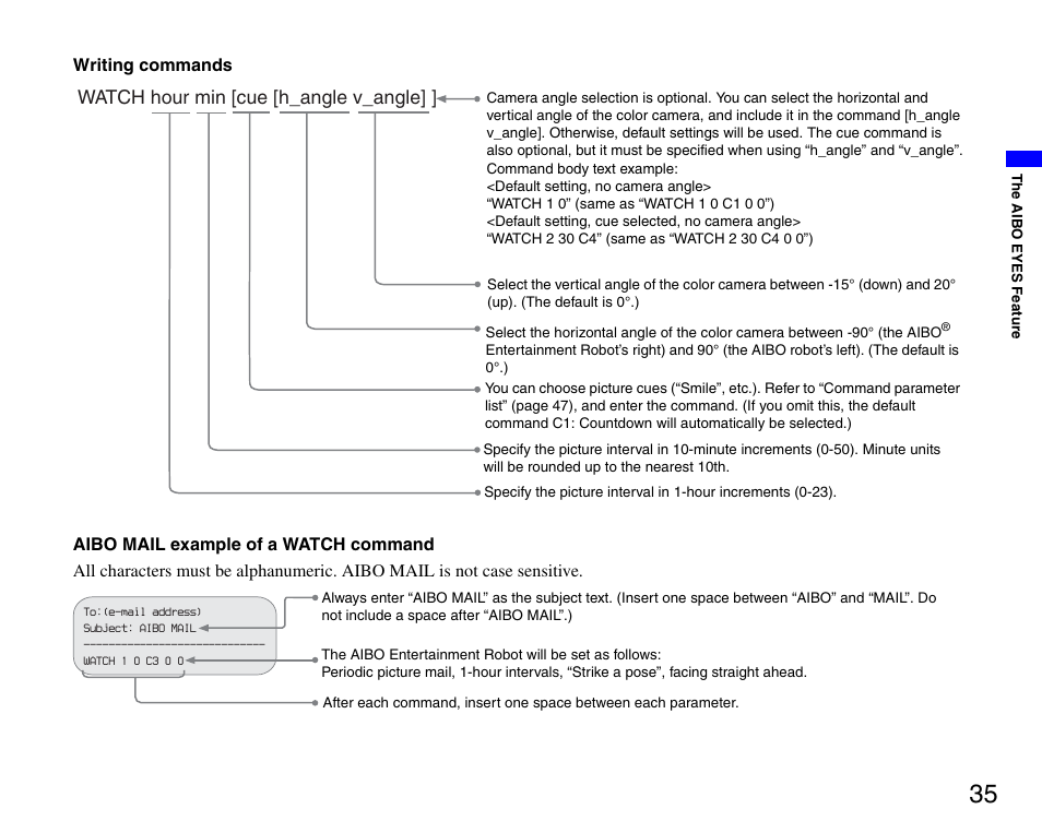 Sony ERS-7M3 User Manual | Page 35 / 63