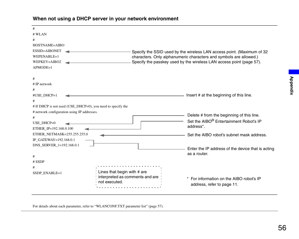 Sony ERS-7M3 User Manual | Page 56 / 63