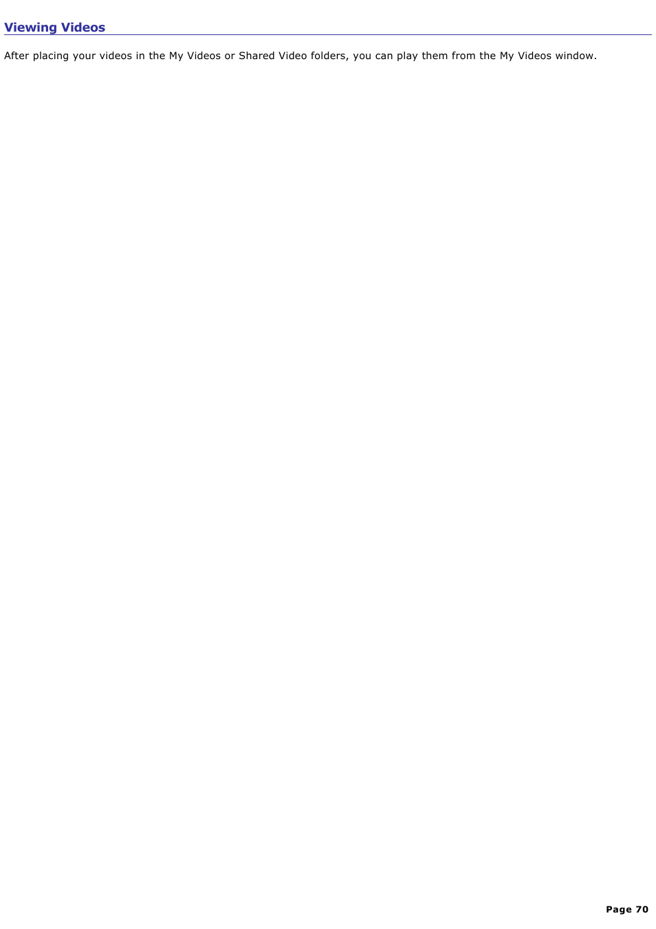 Viewing videos | Sony PCV-RZ51 User Manual | Page 70 / 245