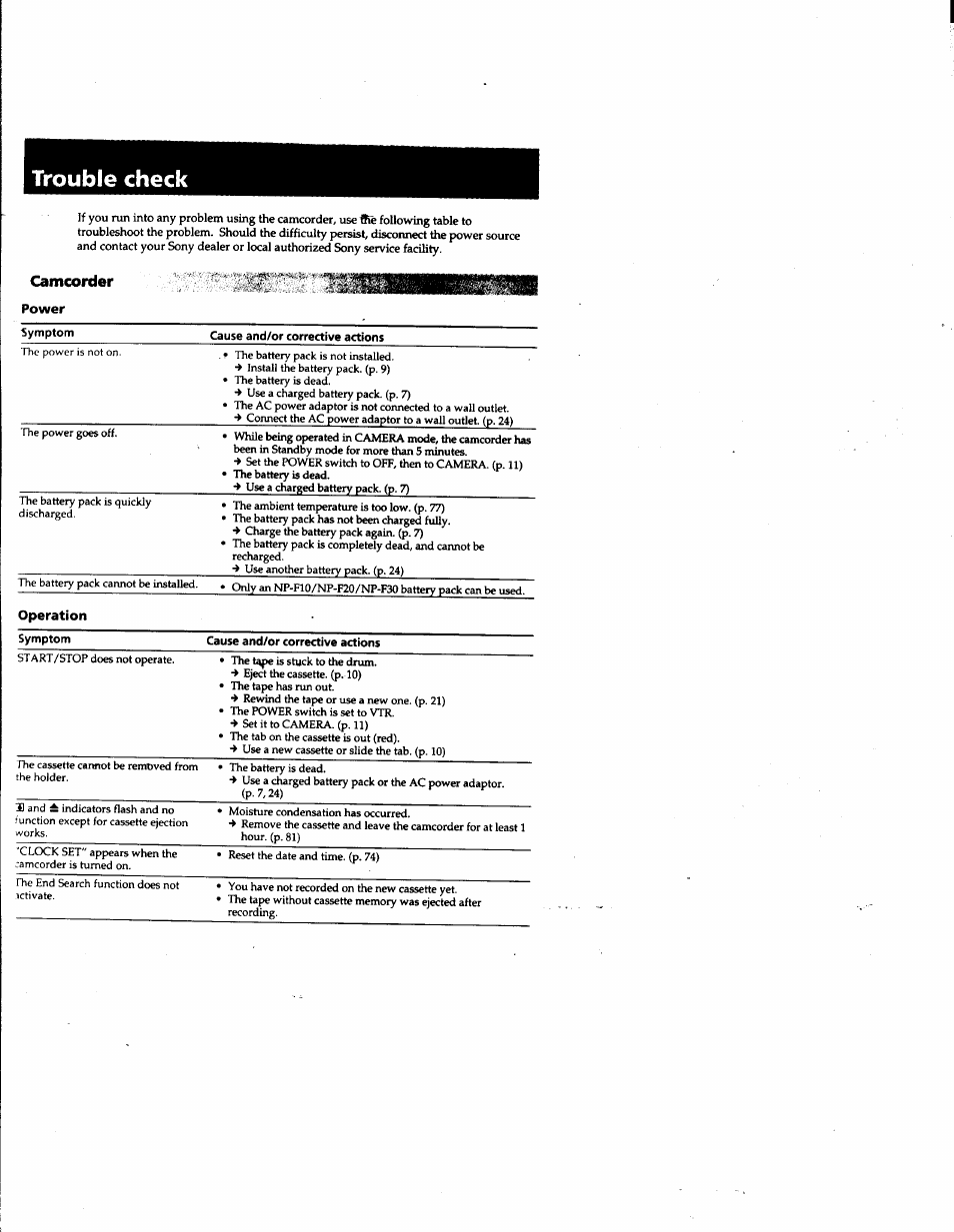 Sony DCR-PC1 User Manual | Page 86 / 102