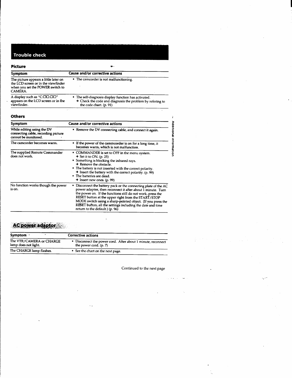 Sony DCR-PC1 User Manual | Page 89 / 102