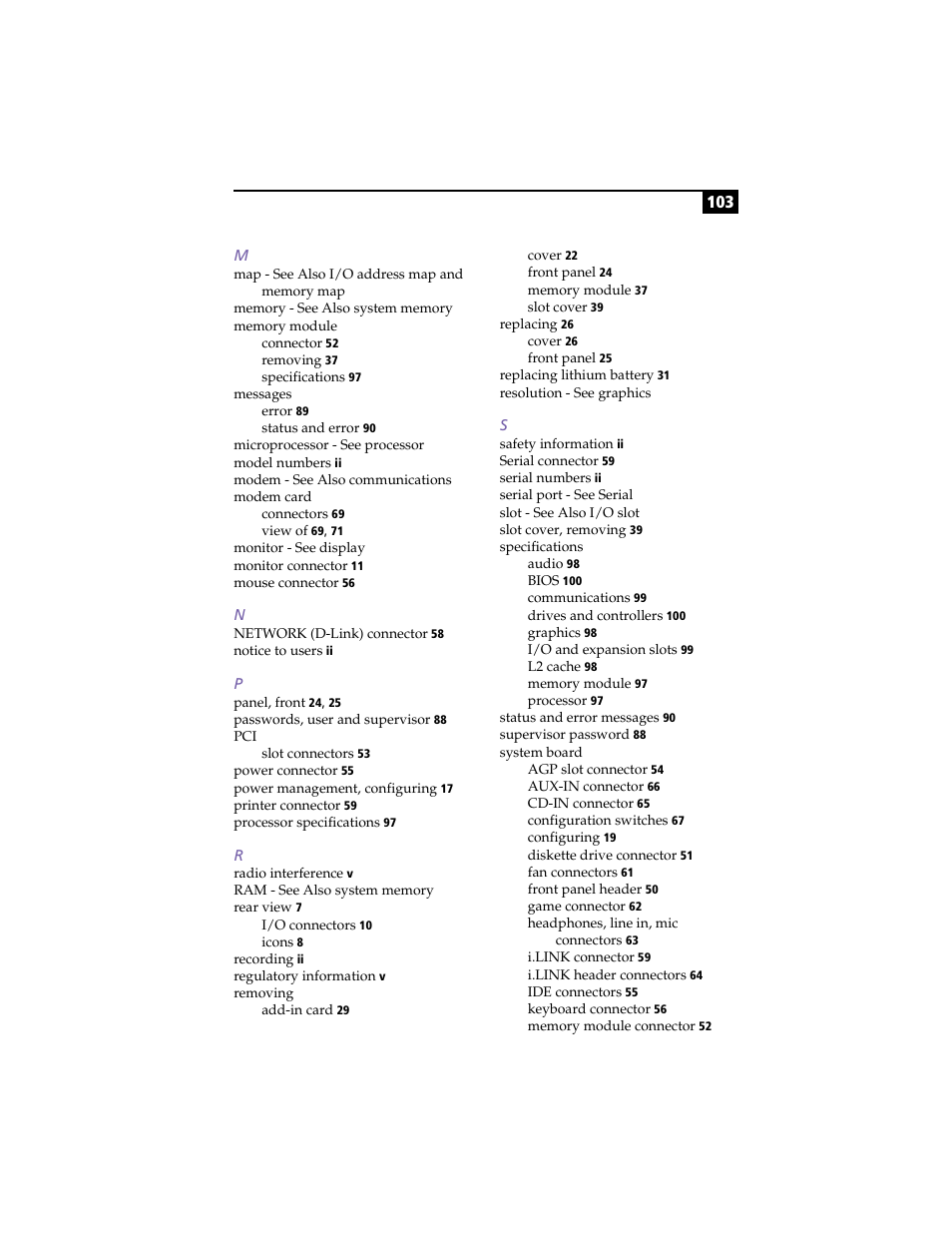 Sony PCV-R558DS User Manual | Page 117 / 118