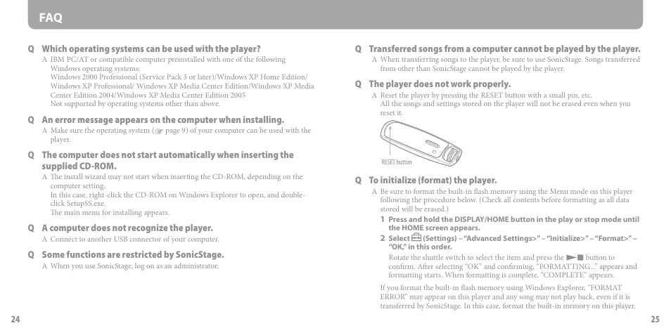 Sony NW-S703F User Manual | Page 13 / 14