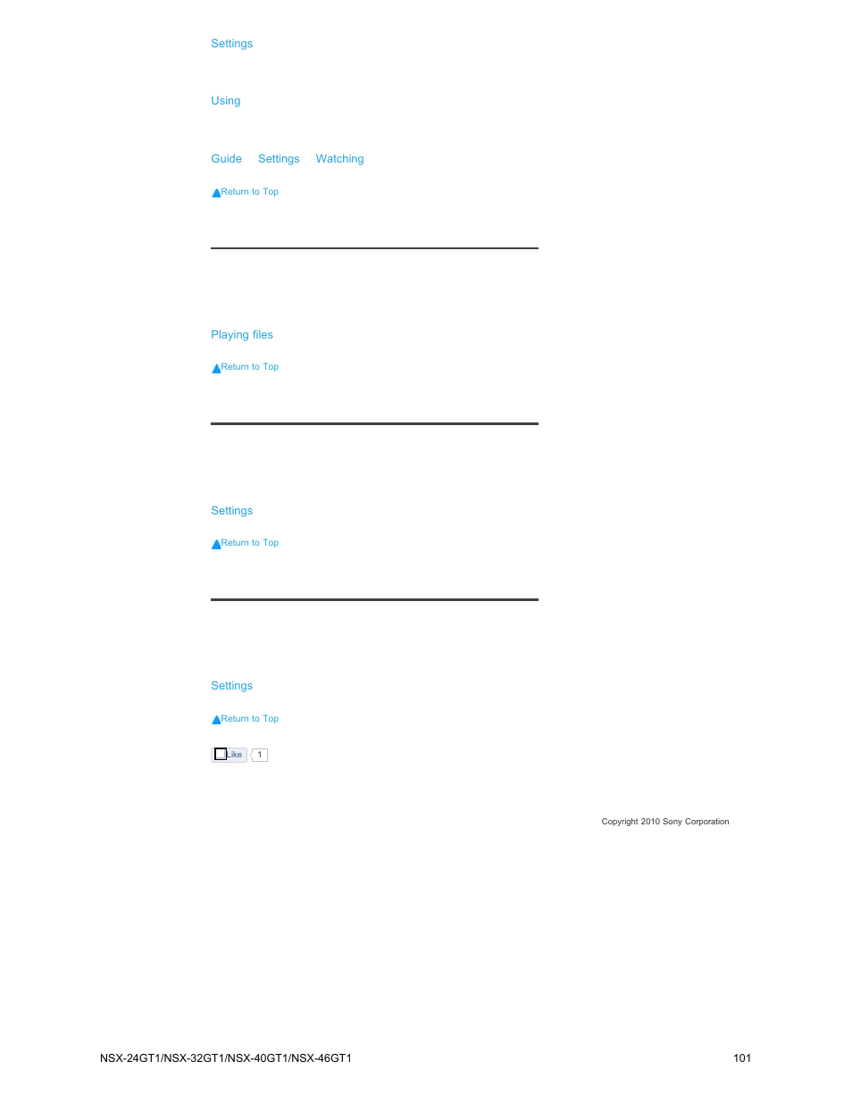 Sony NSX-32GT1 User Manual | Page 101 / 103