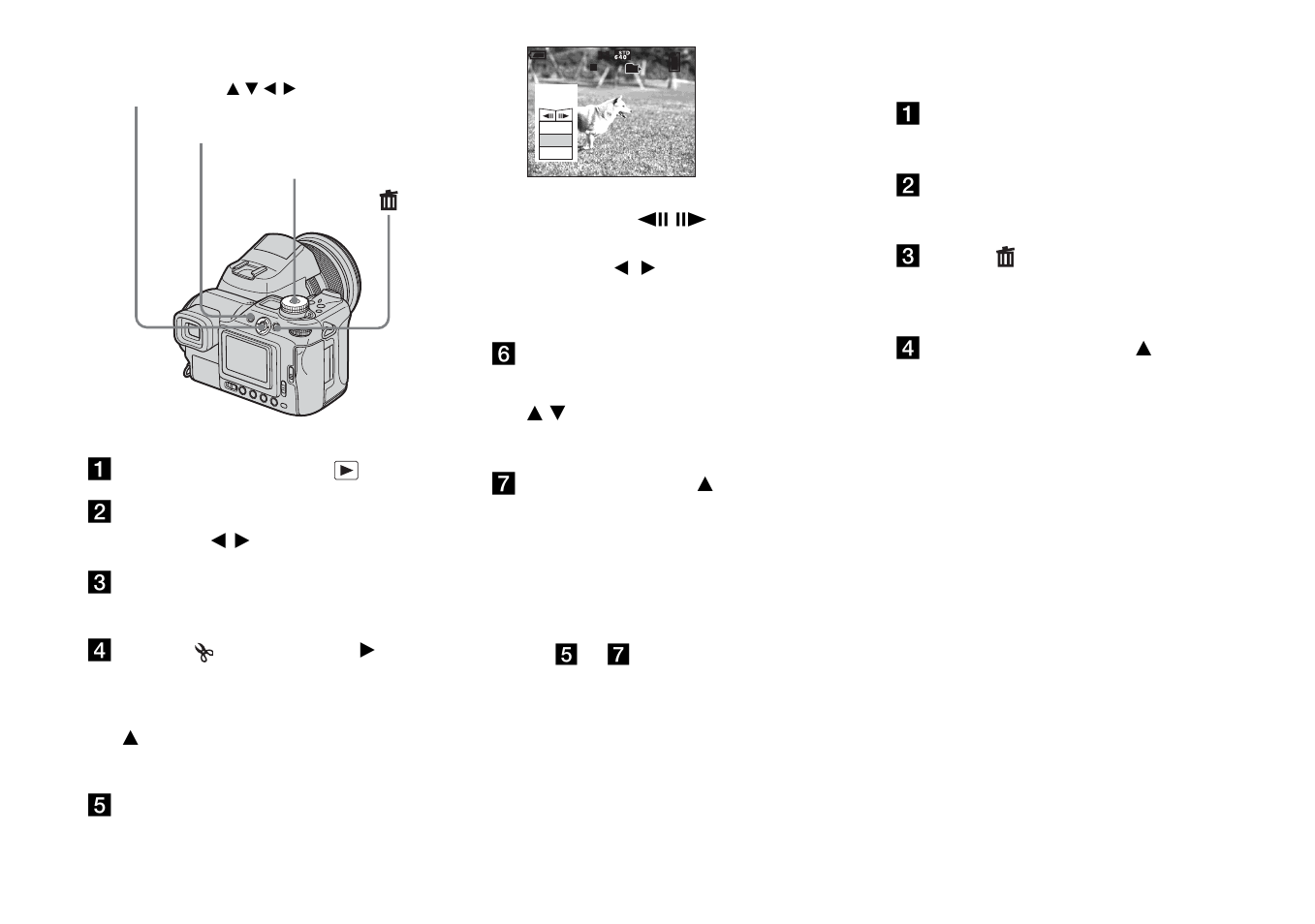 Cutting movies, Deleting unnecessary portions of movies | Sony DSC-F828 User Manual | Page 104 / 160