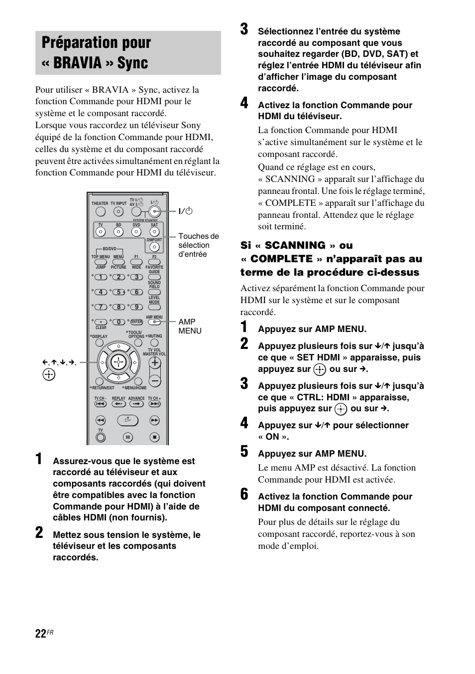 Préparation pour « bravia » sync | Sony HT-CT100 User Manual | Page 62 / 128