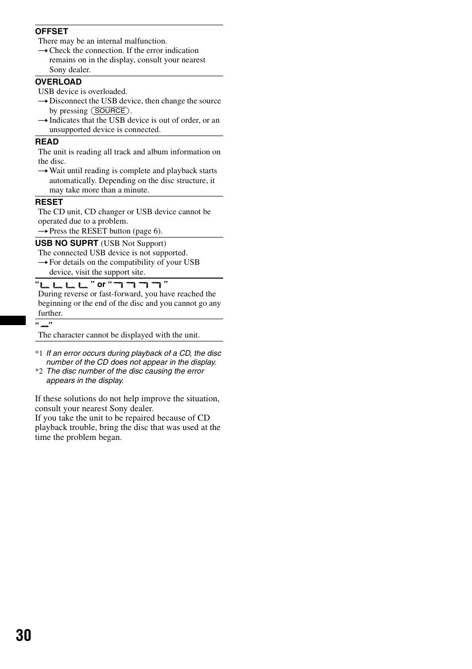 Sony MEX-BT3700U User Manual | Page 30 / 64