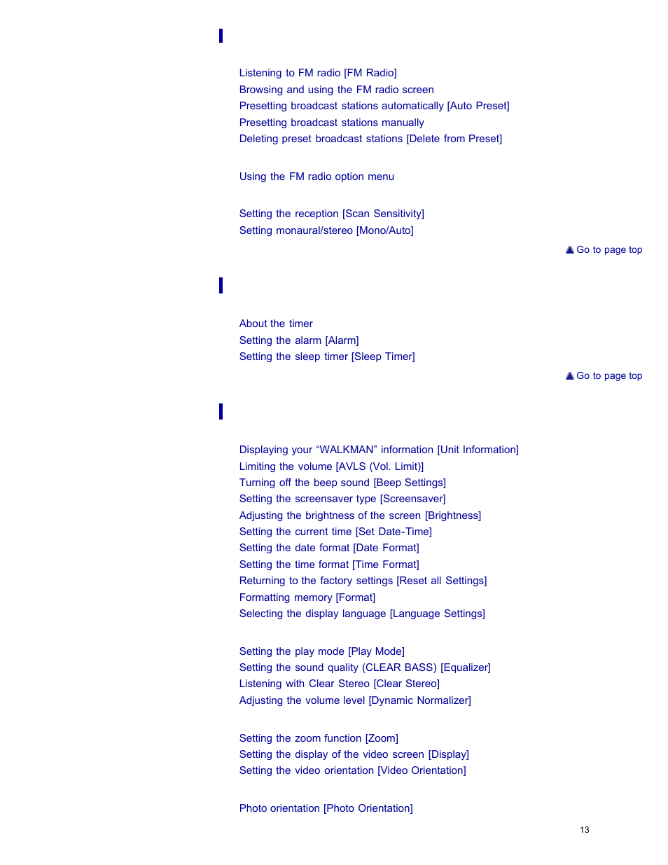 Sony NWZ-E384BLK User Manual | Page 19 / 162