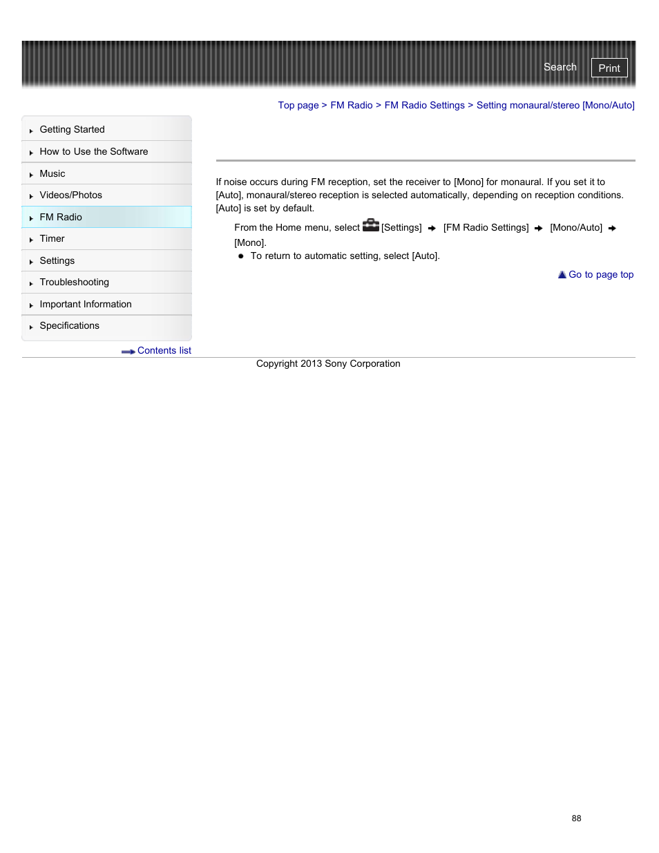 Setting monaural/stereo [mono/auto, Details | Sony NWZ-E384BLK User Manual | Page 94 / 162